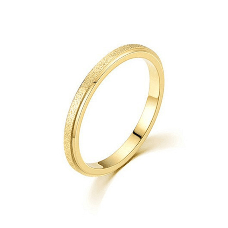 Minimalist Ring Stackable - Modischer, minimalistischer, mattierter, dünner, stapelbarer Ring