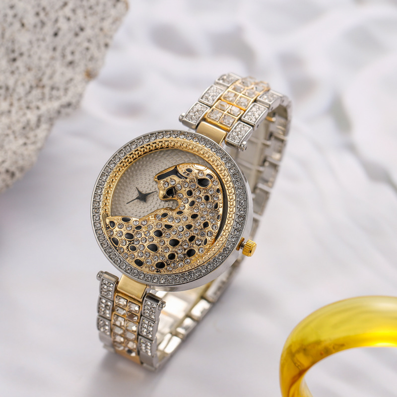 Jewelry Watches For Ladies - UTHAI H30 Leopardenkopf Damenuhren mit Diamanten