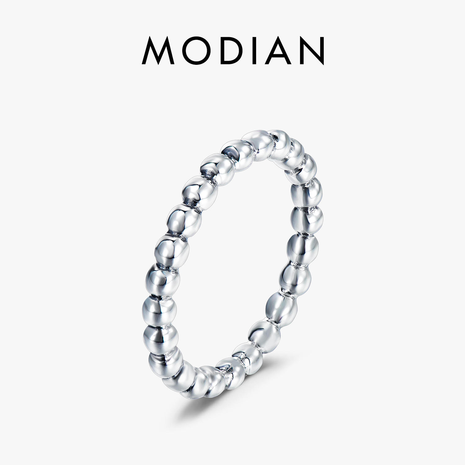 Minimalist Ring Stackable - Modian Minimalistischen Einfache Echt 925 Sterling