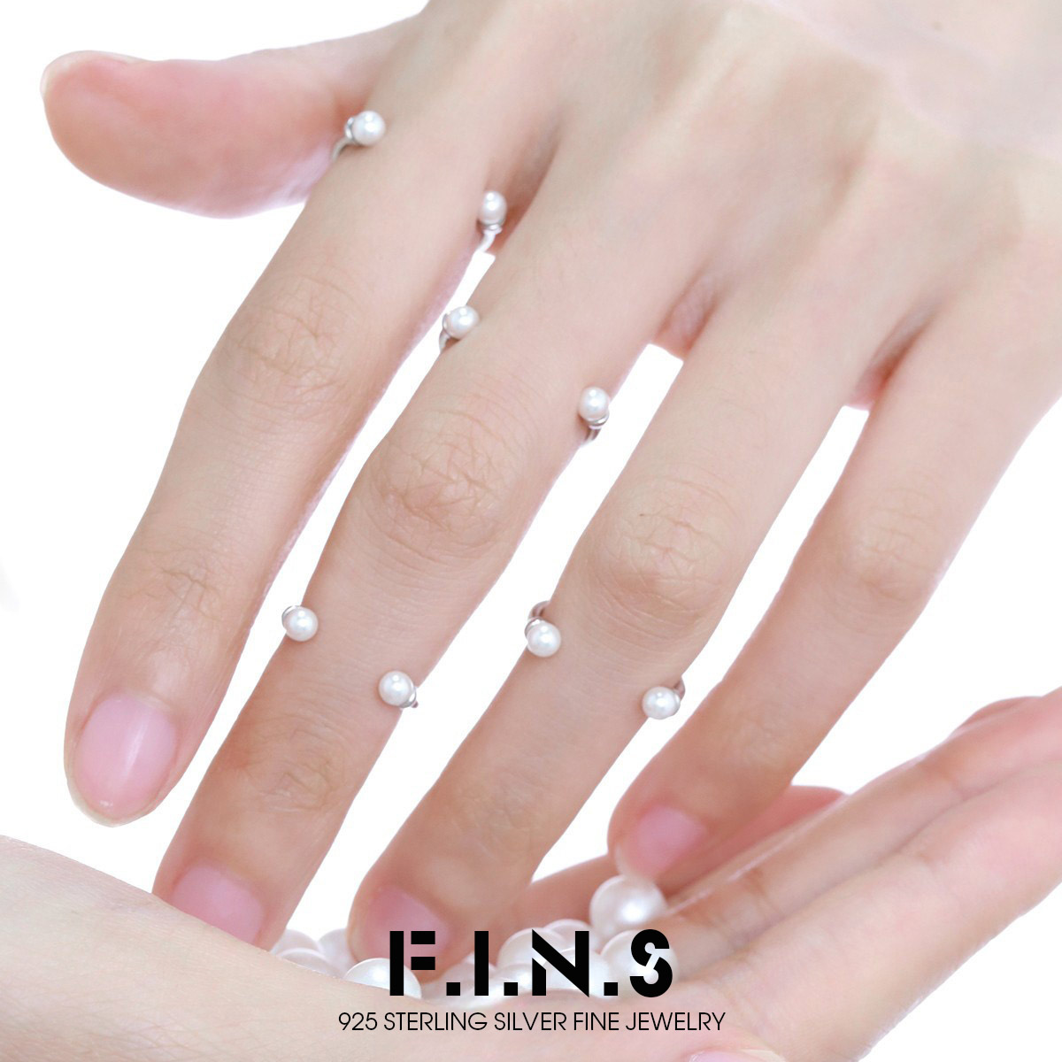 Minimalist Ring Stackable - F.I.N.S Minimalistischer Ring aus 925er-Sterlingsilber, modisch,