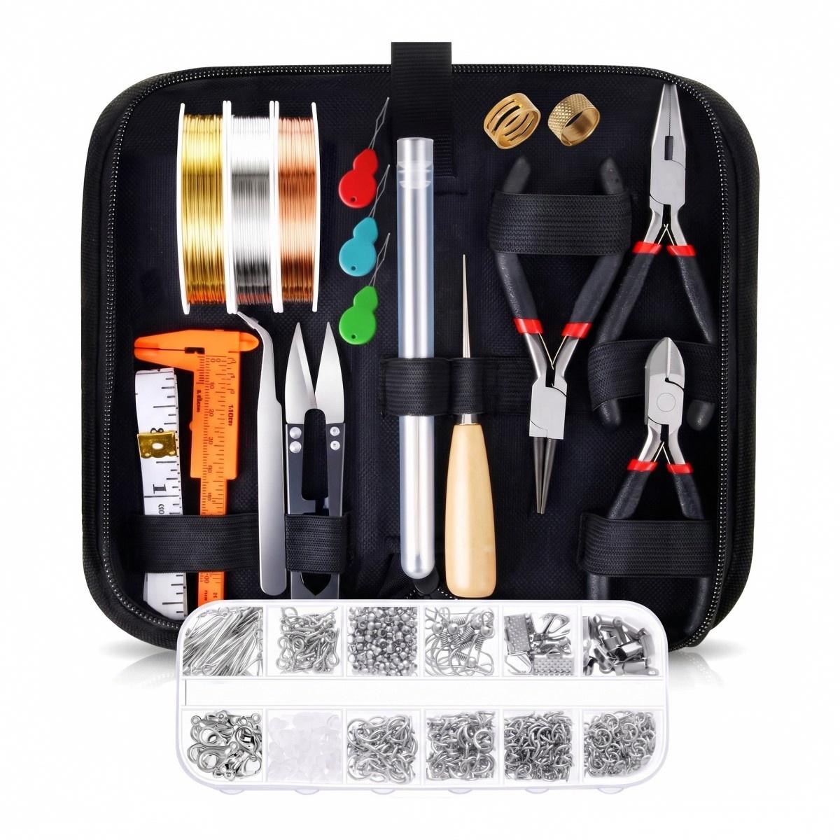 Jewelry Repair & Watches Reviews - Professionelles tragbares Werkzeugset für Perlenarbeiten und