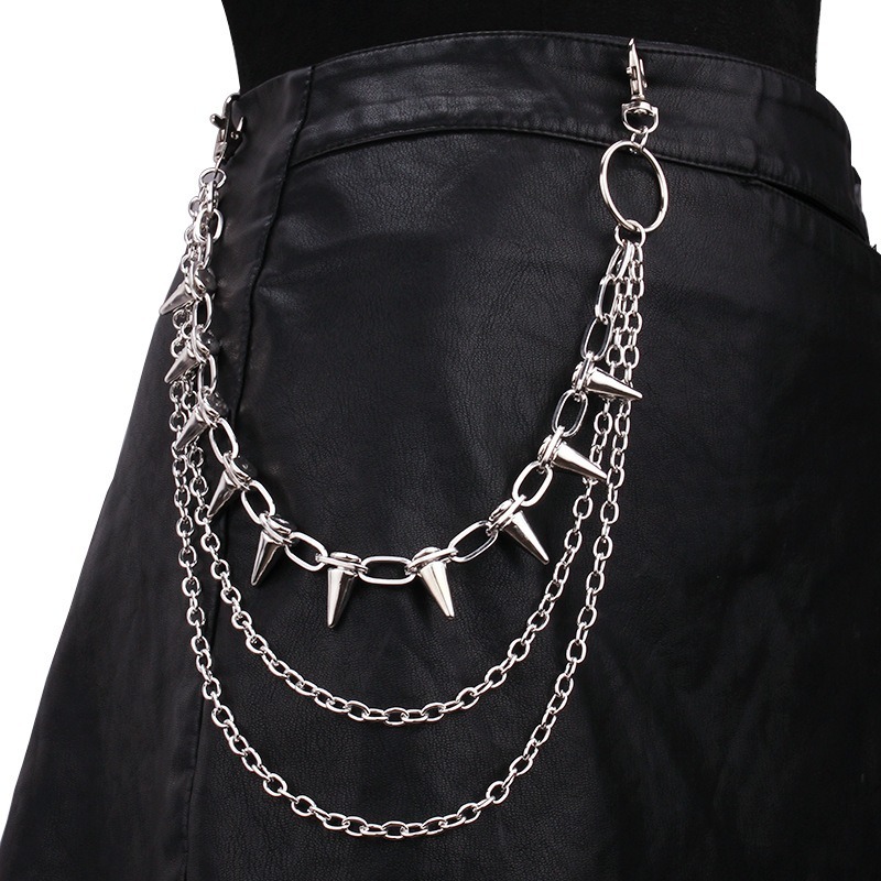 Hip Hop Chain Necklace - Hip Hop Punk Rock Metall Hosen