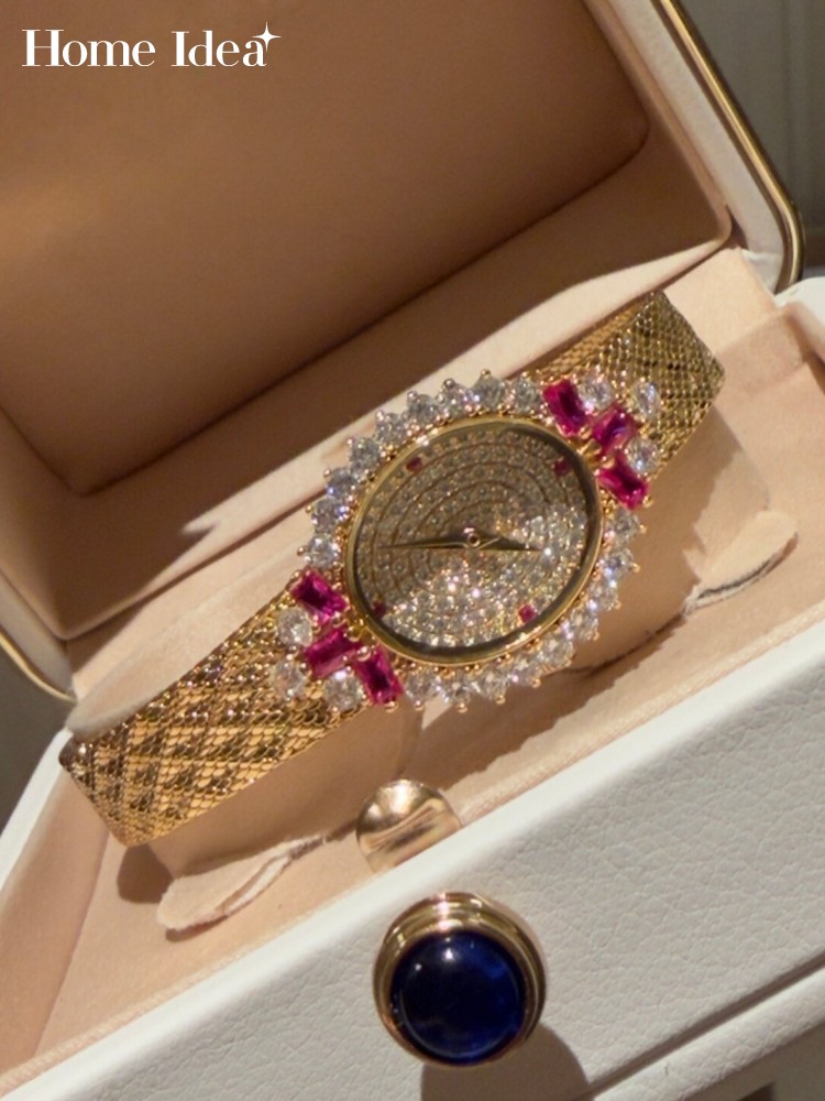 Jewelry Watches For Ladies - Vintage Damen-Quarzuhr in ovaler Form, elegante
