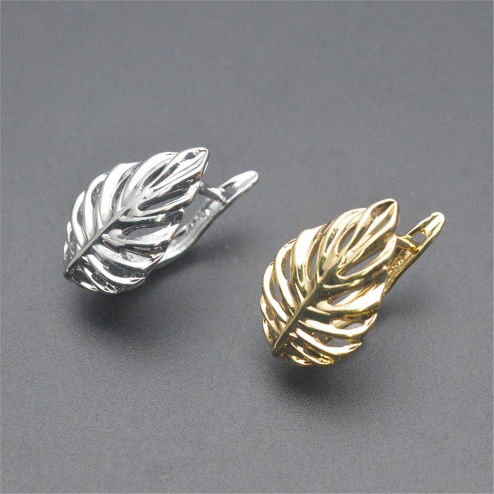 Hoop Earrings - 1/2 Stück 18K Vergoldete Messing-Ohrringhaken in