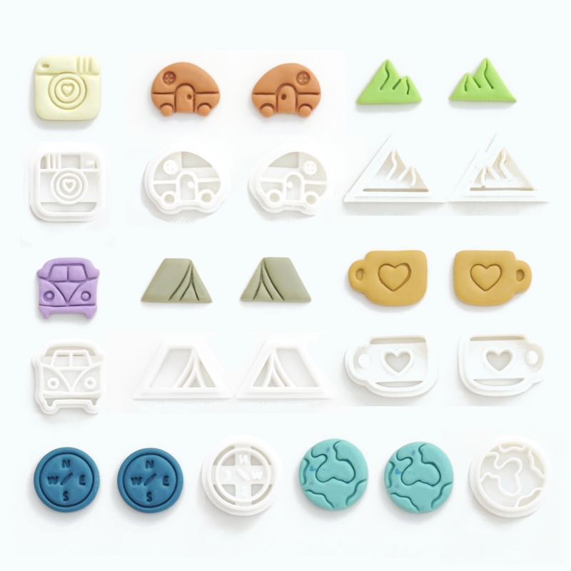 Al Ain Jewelry & Watches Exhibition 2025 - 19mm Ohrring Polymer Clay Cutter Berg/Kamera