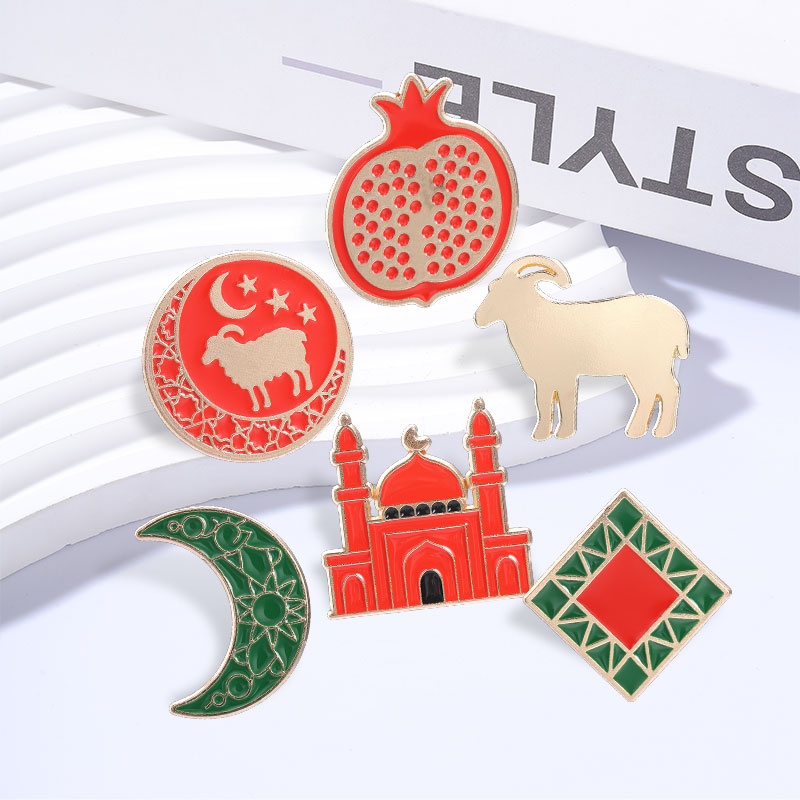 Al Ain Jewelry & Watches Exhibition 2025 - Eid al-Adha Emaille-Anstecknadeln Islamische Kultur Ziege