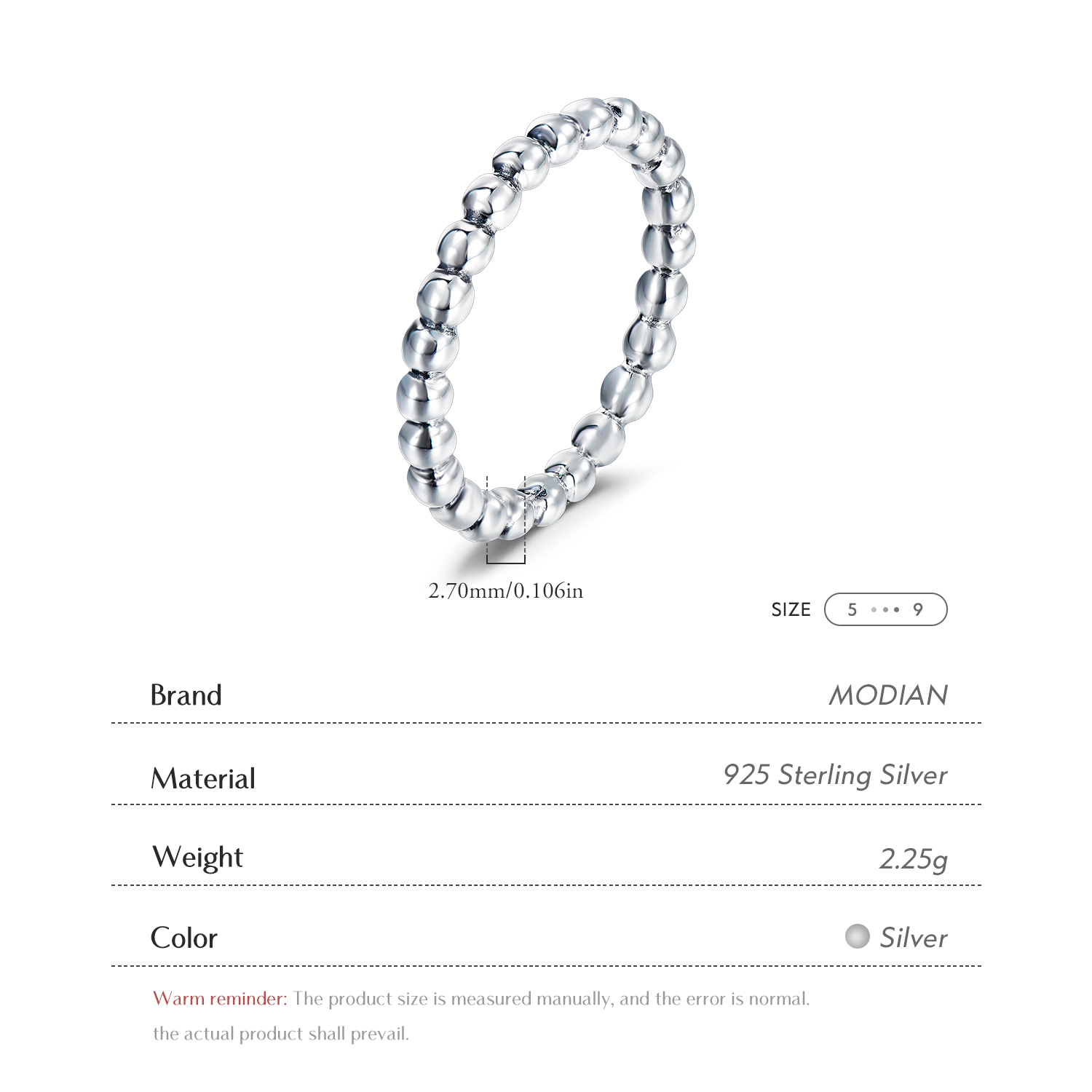 Modian Minimalistischen Einfac – Minimalist Ring Stackable Bewertung und Preis