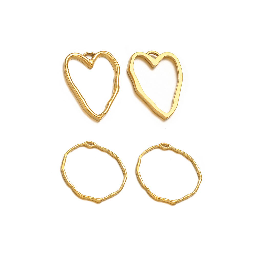 5 Stück Herz Runde Charms Edel – Hoop Earrings Bewertung und Preis