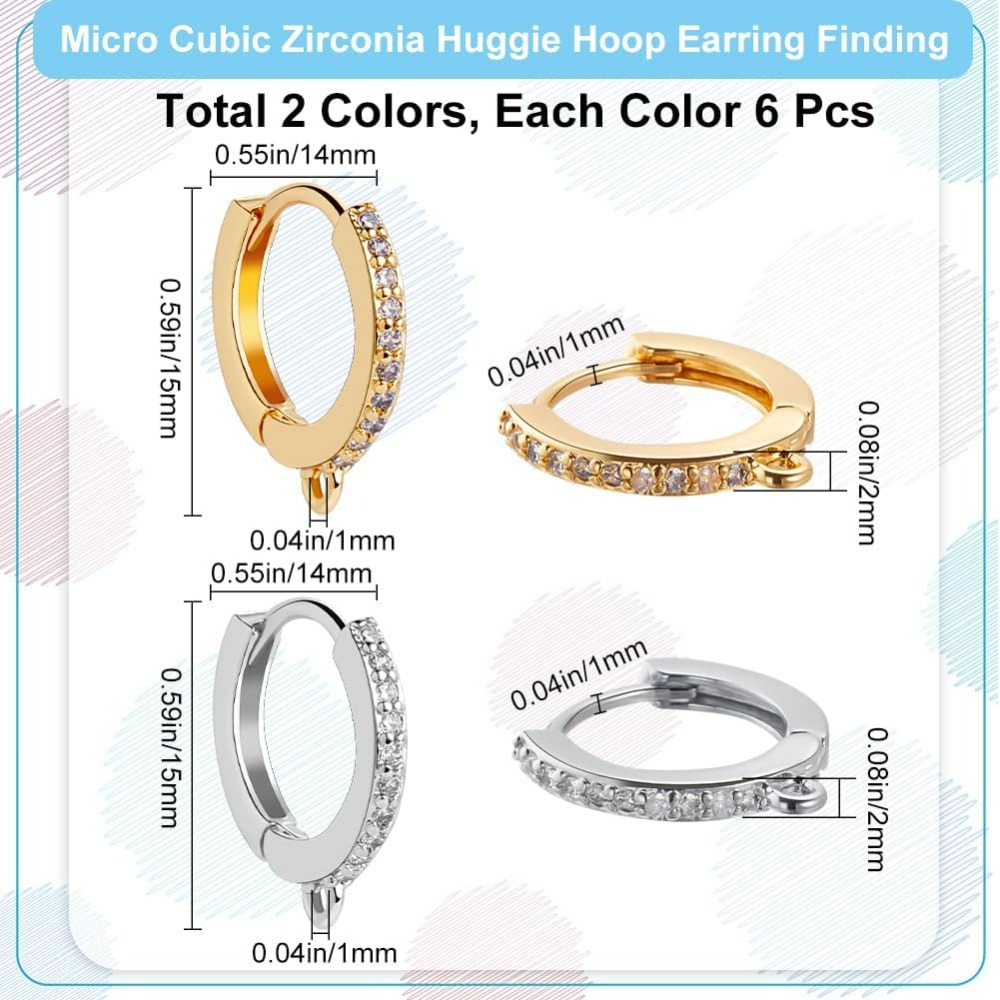 1 Box mit 12 runden Hebelhaken – Hoop Earrings Bewertung und Preis