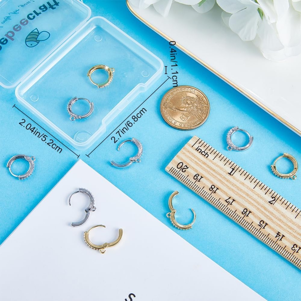 1 Box mit 12 runden Hebelhaken – Hoop Earrings Bewertung und Preis