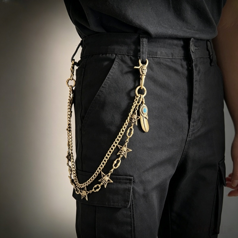 Hip-Hop Punk Rock Metall Hosen – Hip Hop Chain Necklace Bewertung und Preis