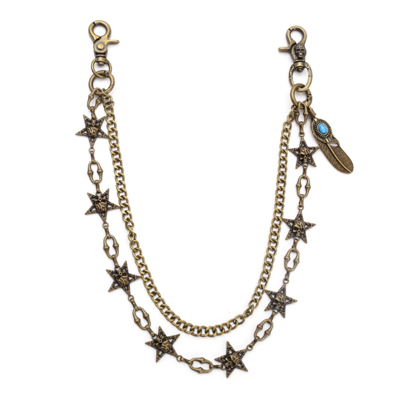 Hip-Hop Punk Rock Metall Hosen – Hip Hop Chain Necklace Bewertung und Preis