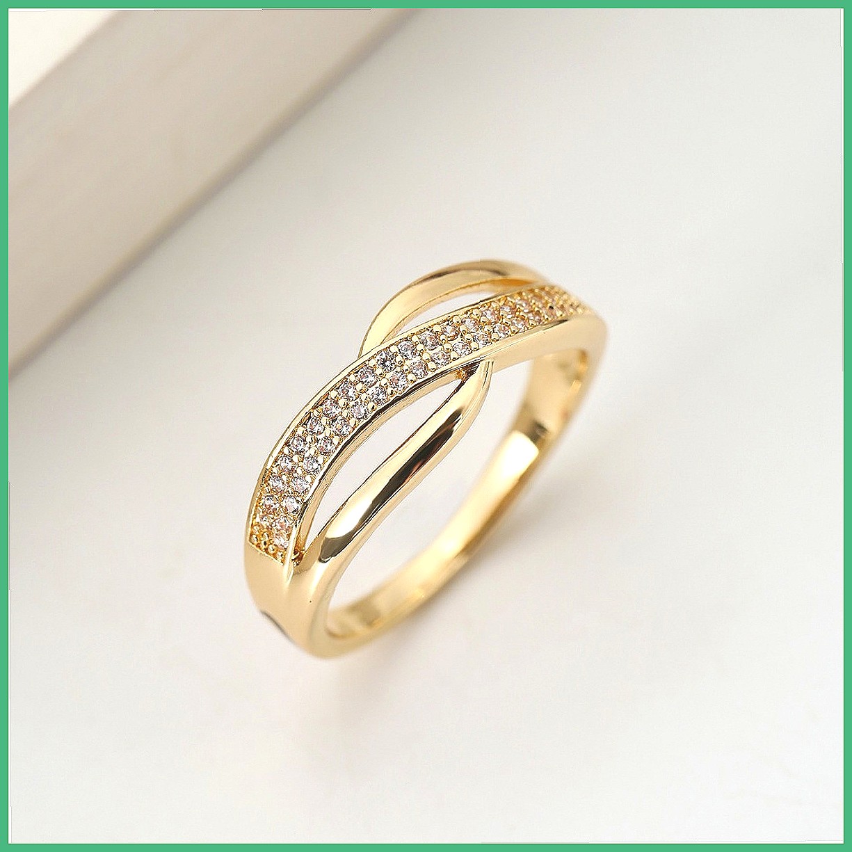 Kreuzfingerring-Set mit Vollkr – Minimalist Ring Stackable Bewertung und Preis