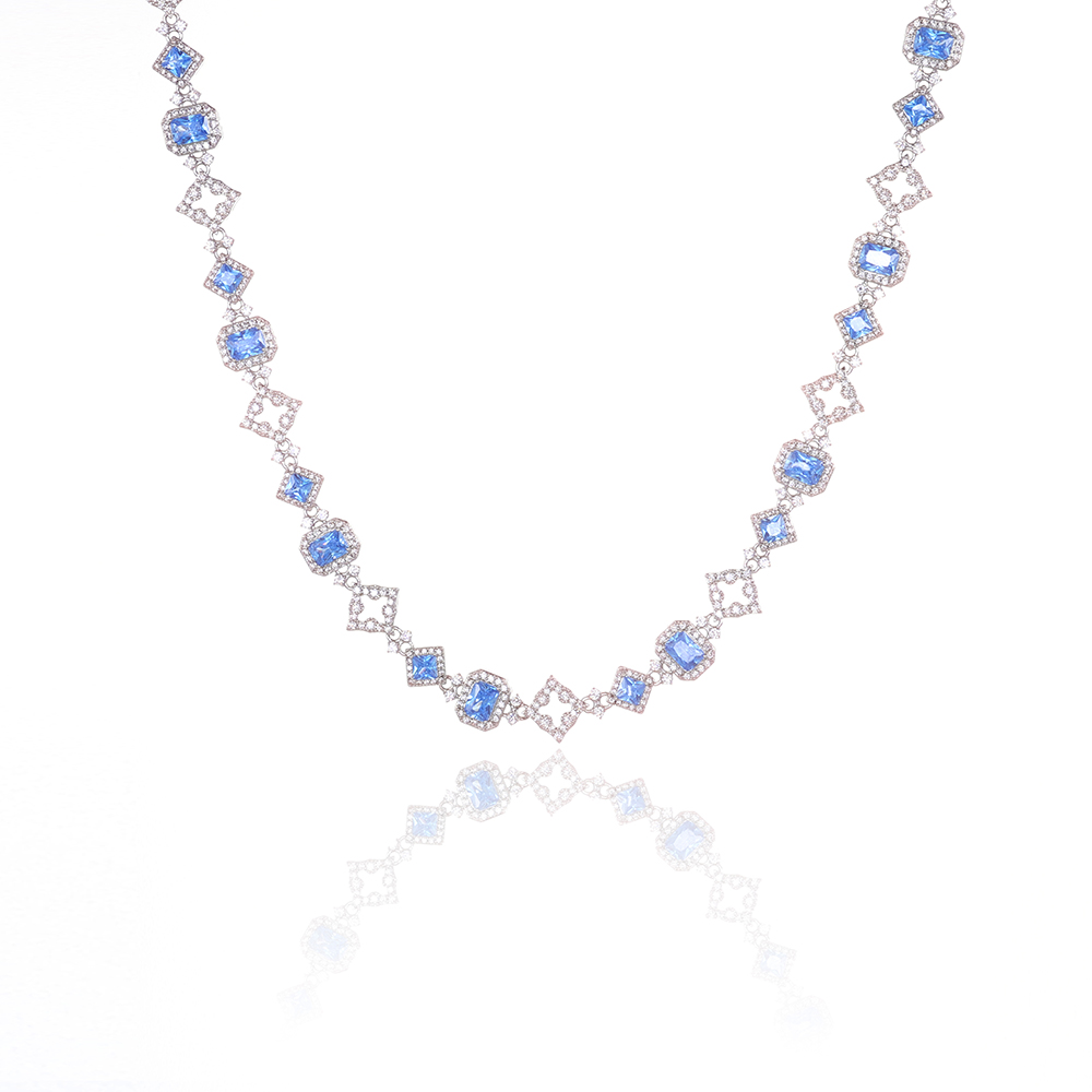 HHIOK Neue 11MM Blaue Edelstei – Hip Hop Chain Necklace Bewertung und Preis