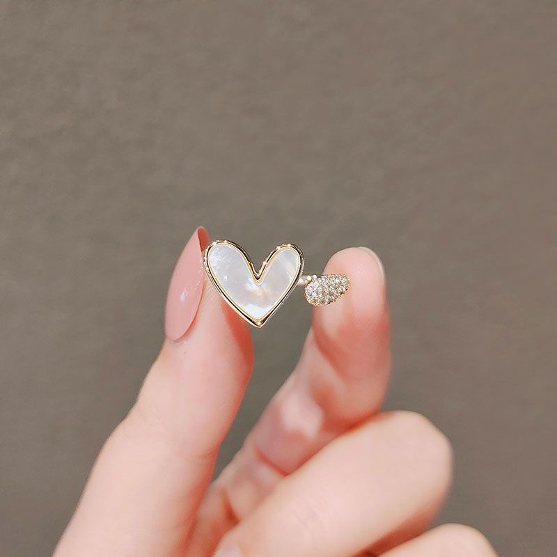 Geometrischer Herzring, verste – Minimalist Ring Stackable Bewertung und Preis