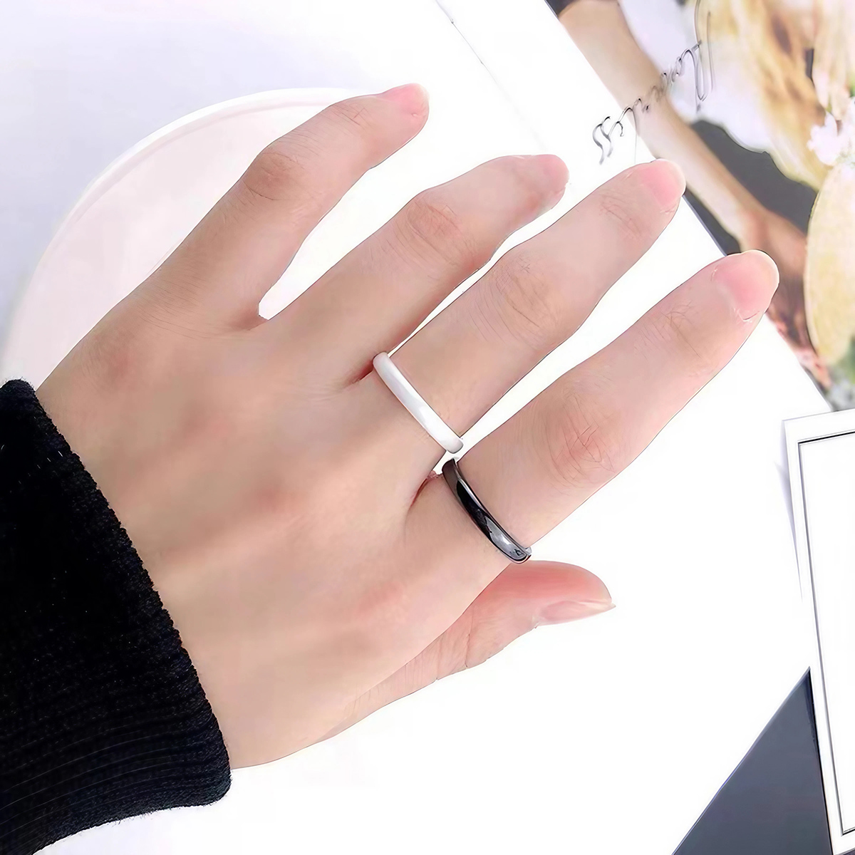 3mm Keramik-Ehering für Frauen – Minimalist Ring Stackable Bewertung und Preis