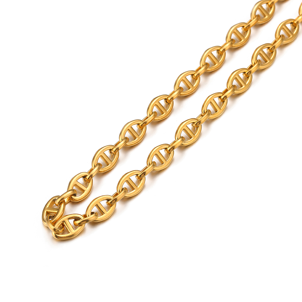 1 Meter Edelstahl-Kaffeebohnen – Hip Hop Chain Necklace Bewertung und Preis