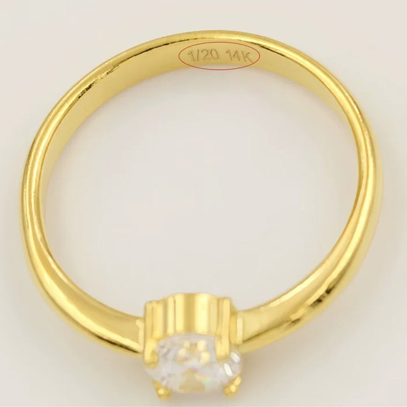 14K Gold gefüllter 5A CZ Ring  – Minimalist Ring Stackable Bewertung und Preis