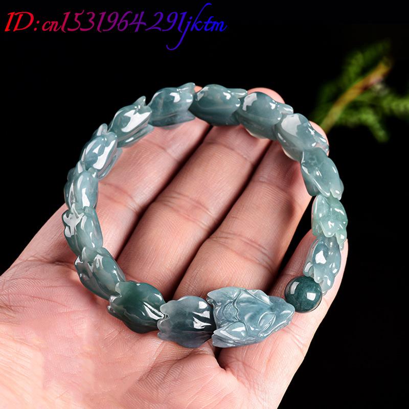 Blaues Burmesisches Jadeit-Dra – Jewelry & Watches Store Bewertung und Preis