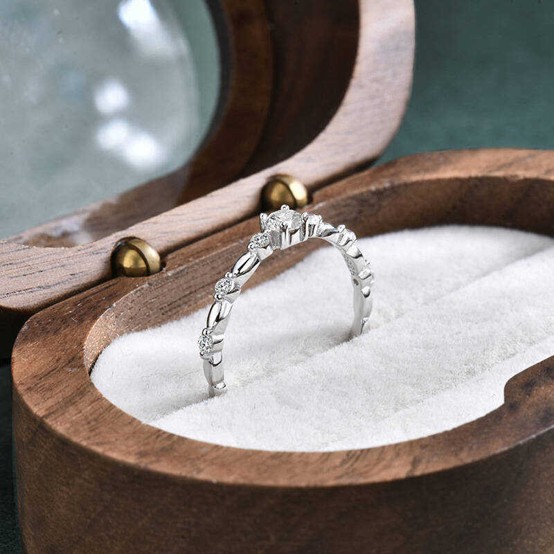 925er Sterlingsilber Bambus St – Minimalist Ring Stackable Bewertung und Preis