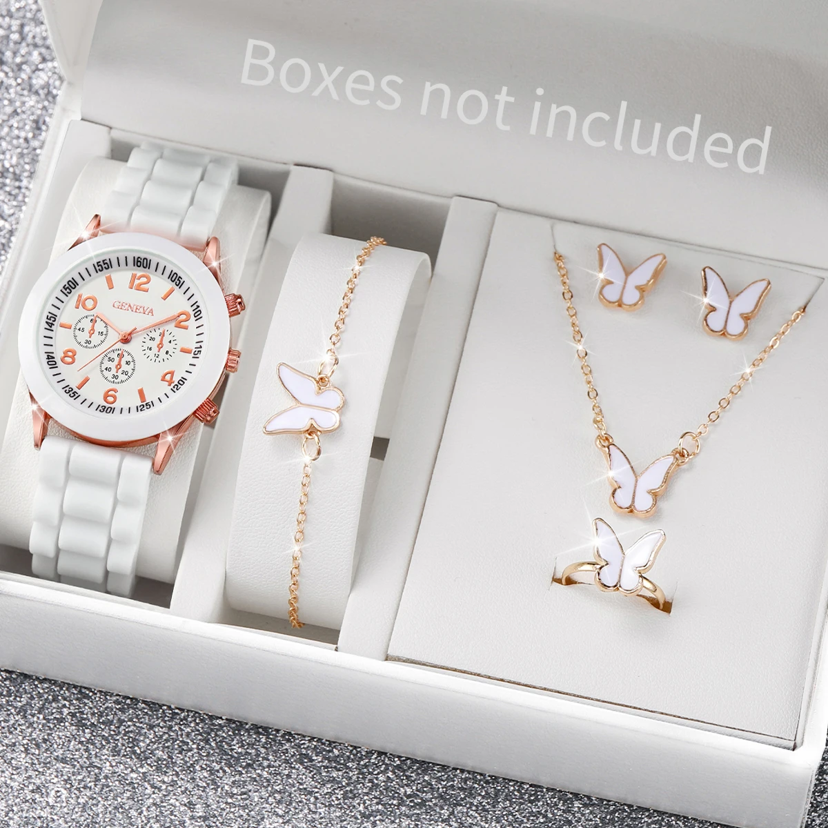 5/6PCS Mode Damenuhren Casual  – Jewelry Watches For Ladies Bewertung und Preis