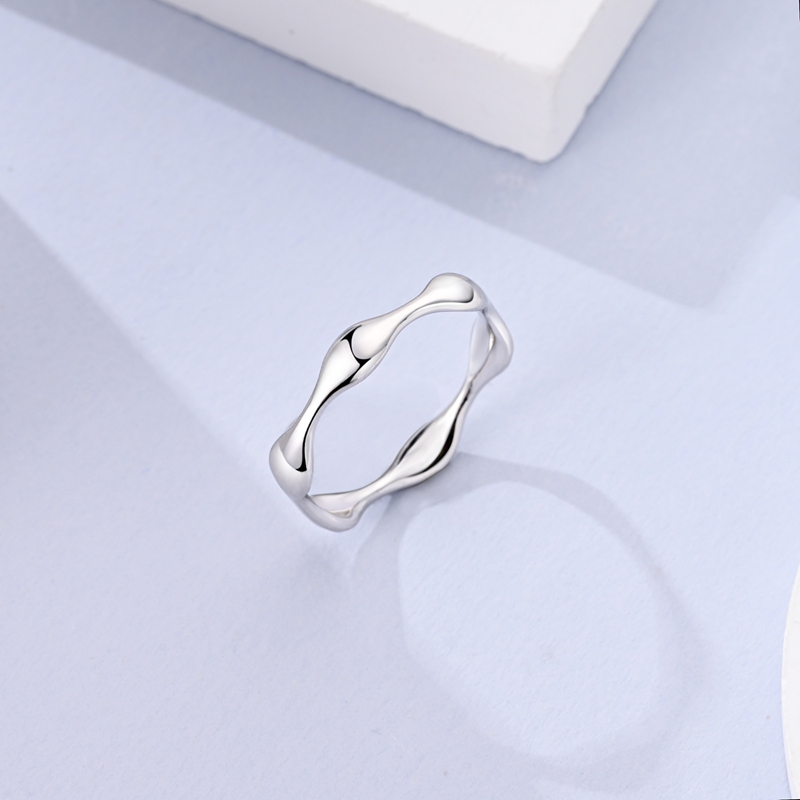 925 Sterling Silber Wellenförm – Minimalist Ring Stackable Bewertung und Preis