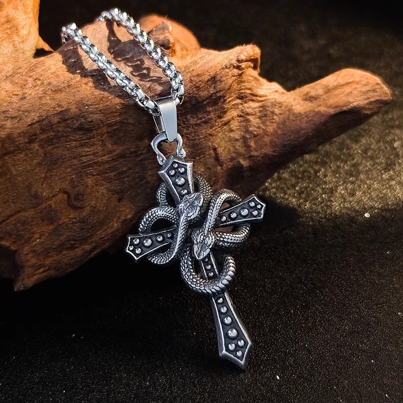Vintage zweifarbige Schlangen- – Hip Hop Chain Necklace Bewertung und Preis