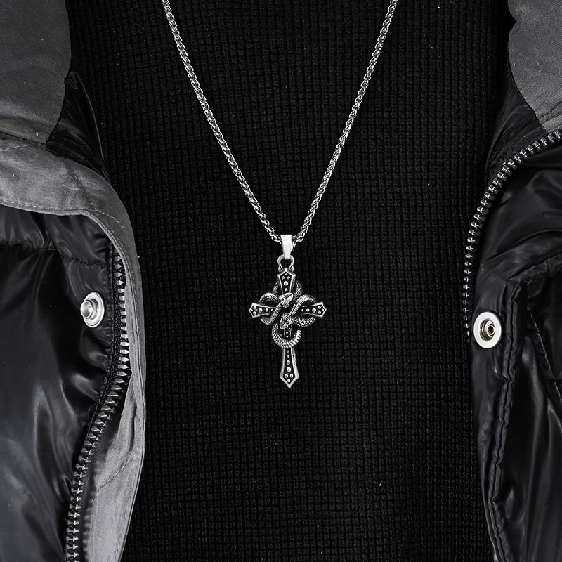 Vintage zweifarbige Schlangen- – Hip Hop Chain Necklace Bewertung und Preis