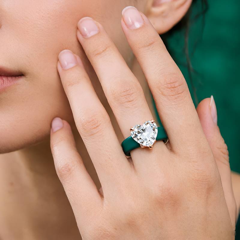 Minimalistischer Silikon-Herz- – Minimalist Ring Stackable Bewertung und Preis